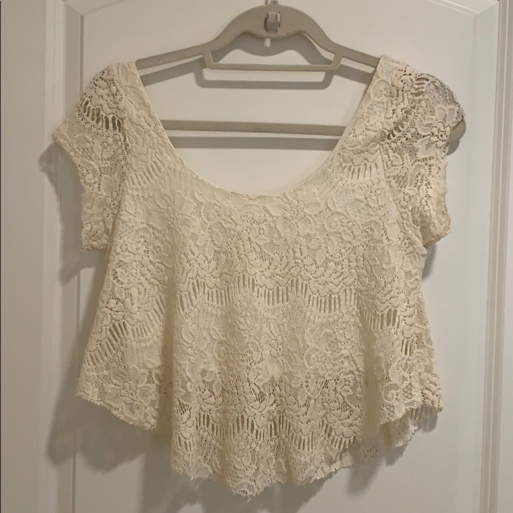 Viola Lace Islet Crop Top